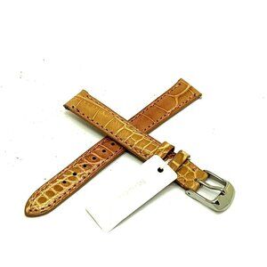Michele Women's Watch Replacement Band Pink Beige Leather Band 14mm MS14…
